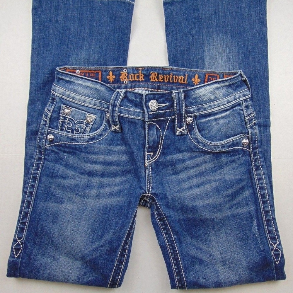 Rock Revival CHRISTINA BOOT Distressed Jeans